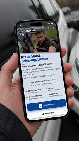 Schaden online melden beim Kfz Gutachter für Lünen